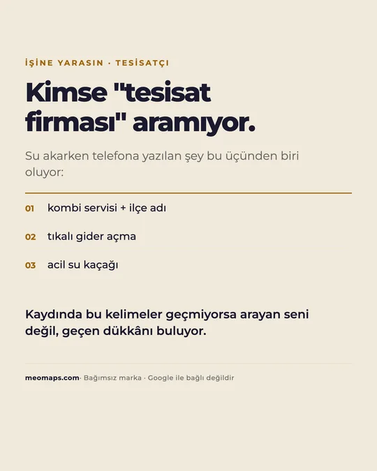 Otomasyonun hazırladığı bir gönderi tasarımı